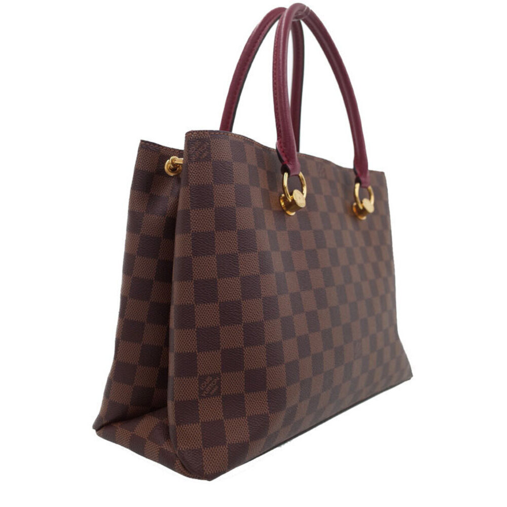 Louis Vuitton Riverside Brown Ebene LV Bag Tote Damier